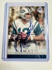 Upper Deck 2000 Legends Joe Namath #JN Autographed Insert New York Jets NFL Card