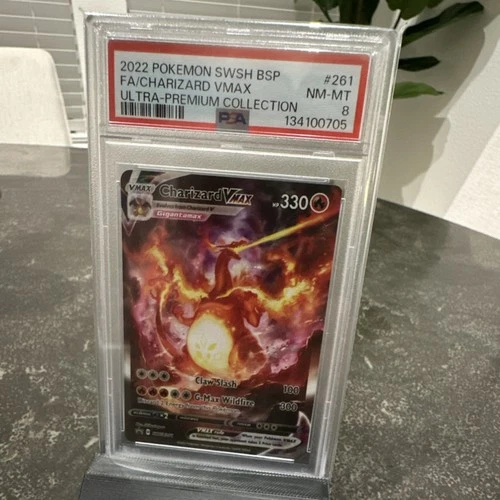 Pokémon Charizard VMAX SWSH261 Ultra-Premium Promo Holo PSA 8 Sword & Shield