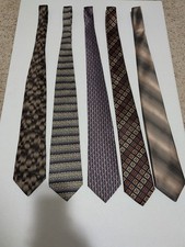 Lot Of 5 Neck Ties- David Taylor,Ruffini, Giorgio, Barrington