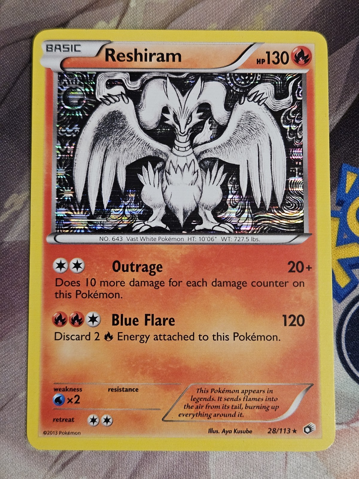 Reshiram 28/113 - Holo rare - Legendary Treasures - Pokémon TCG LP