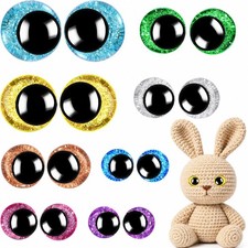 160PCS Large Safety Eyes for Amigurumi Safety Eyes for Crocheting for DIY Dol...