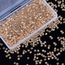1100PCS 4mm Bicone Crystal Glass Beads for Jewelry Making, Sparkling Mini Beads