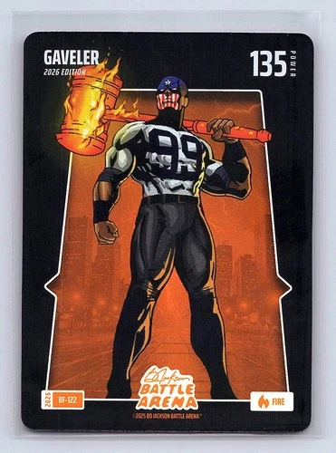 GAVELER (Aaron Judge) Bo Jackson Battle Arena #BF-122 Battlefoil Fire