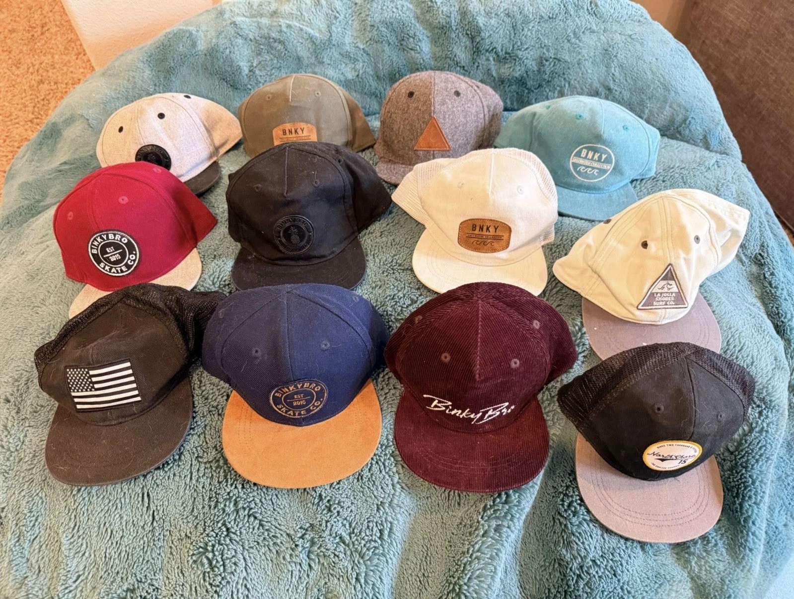 BinkyBro TODDLER Size (1-3yr) Lot Of 12 Hats