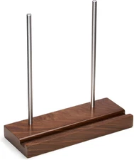 Tabletop Solid Walnut Now Playing Vinyl Holder, Vinyl Display Stand, Record Hold