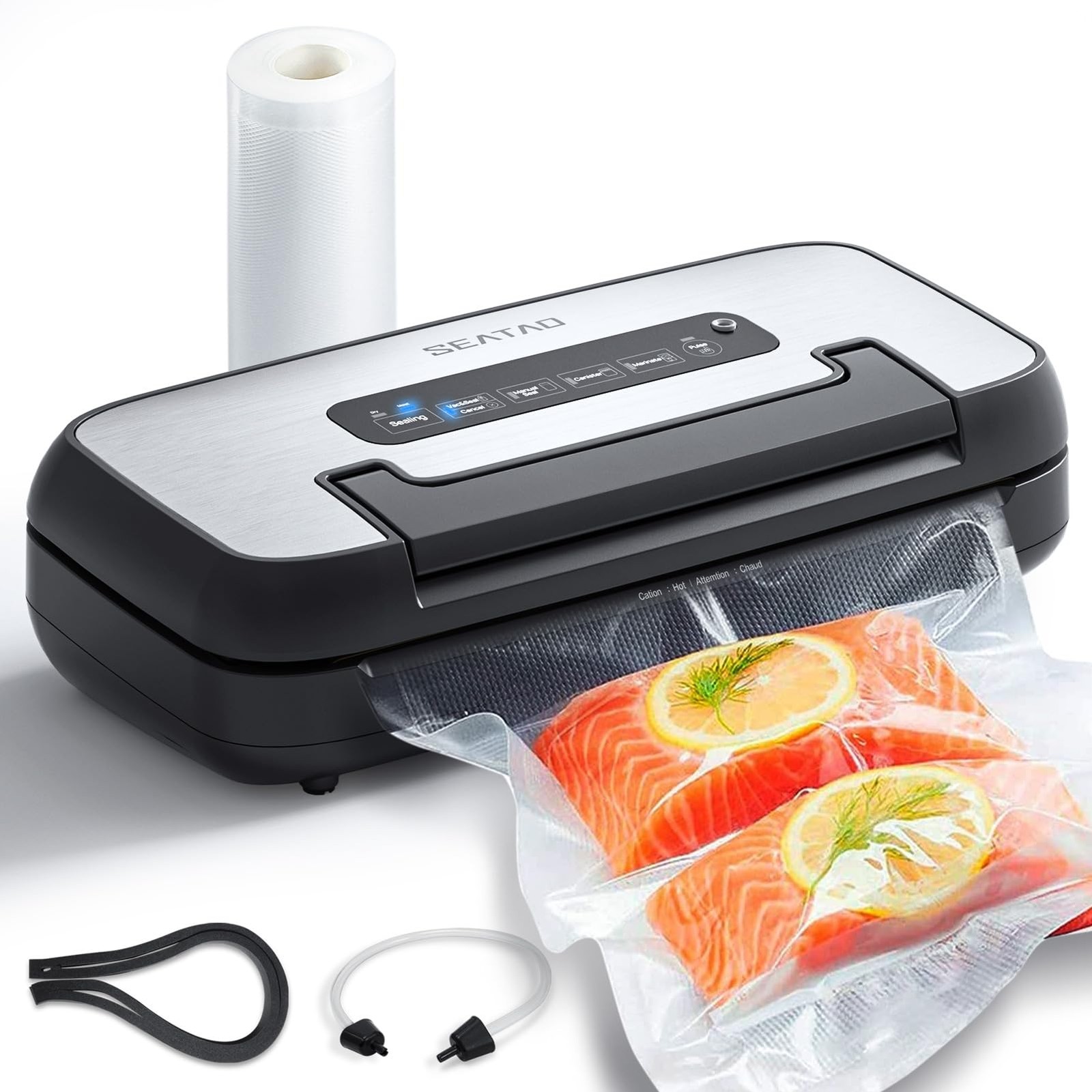 80Kpa Vacuum Sealer Machine for Food Preservation Dry or Moist Foods