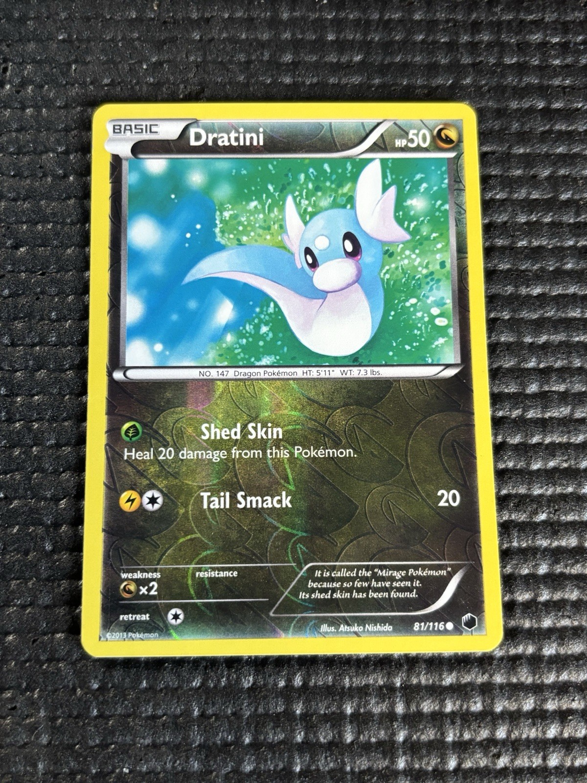 Dratini - 81/116 - Common - Reverse Holo Pokemon Plasma Freeze LP-
