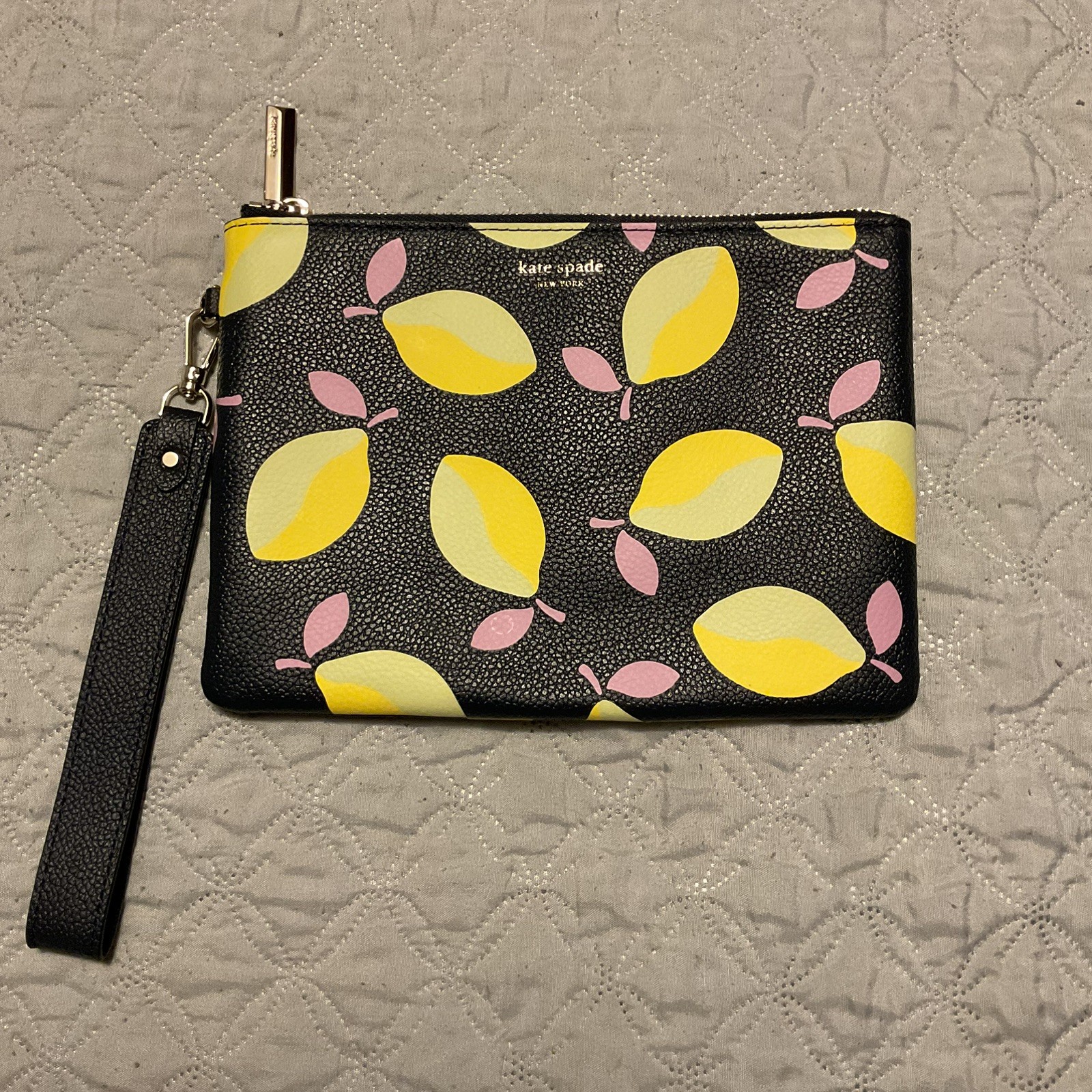 Kate Spade New York Margaux Lemons Small Pouch Wristlet 8”x6”
