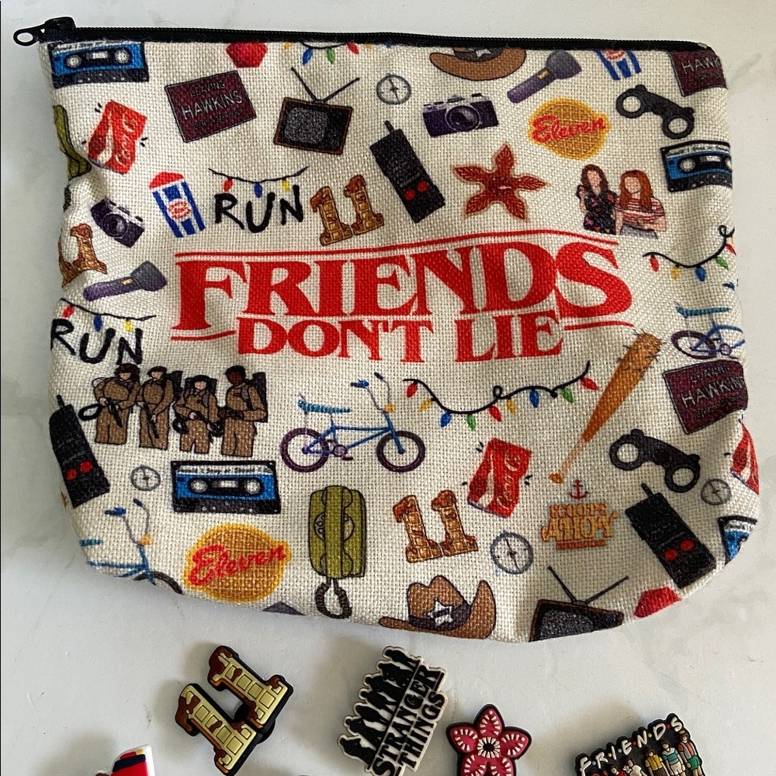 Fun Stranger Things Bundle Pouch Crocs Charms Sti… - image 3