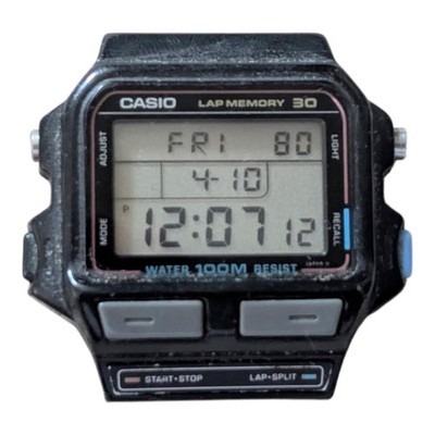 Casio Memory Lap Digitaluhr SDB-500W funktioniert