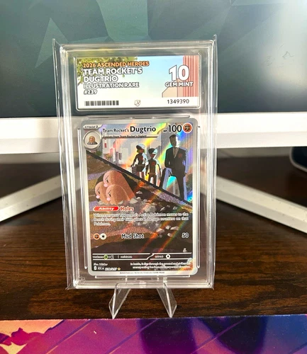 Pokemon TCG Team Rocket's Dugtrio 239 Ascended Heroes IR Holo ENG ACE 10
