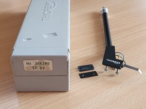 Thorens TP63 Tonarm Tonarmrohr mit Originalbox und Zubehör, Headshell