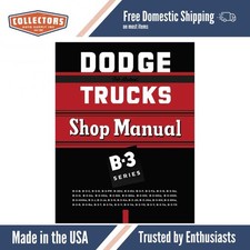 1951-1952 Dodge Truck B3 Shop Manual