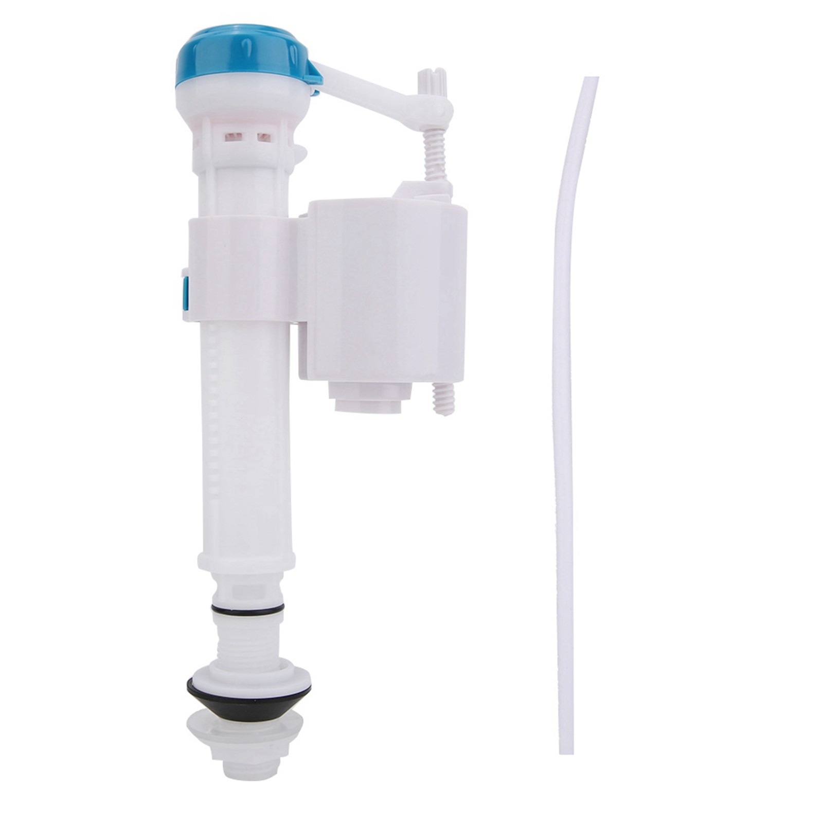 Toilet Push Button Fill Valve Dual Flush Cistern Syphon Bathroom Blue White G1/2