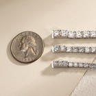Used-4mm-55cm MOISSANITE Tennis Chain S925 Sterling Silver Necklace - Men Women — photo 8