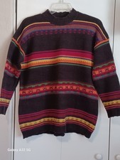 United Colors Of Benetton Vintage Womens Sweater Pullover, Wool, Italy, Size M