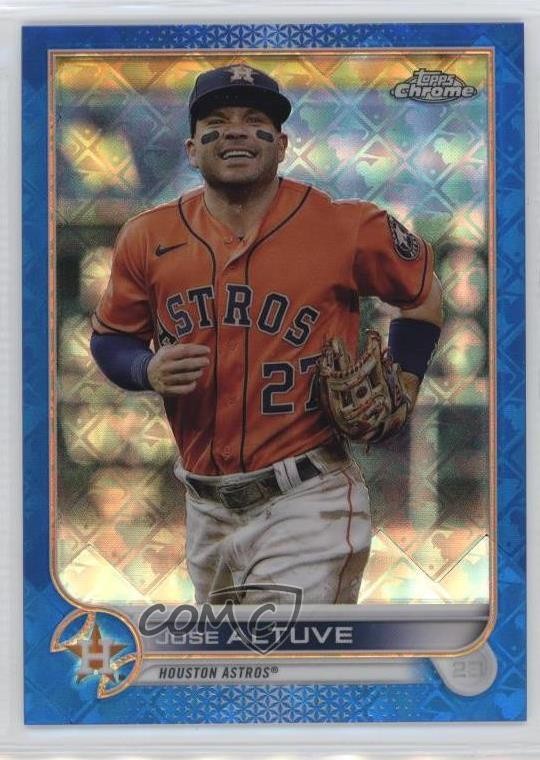 2022 Topps Chrome Logofractor Edition Blue Refractor 24/150 Jose Altuve #61 0lq5