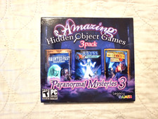 Amazing Hidden Object Games 3 PAK PC DVD-ROM Paranormal Mysteries 3 Haunted