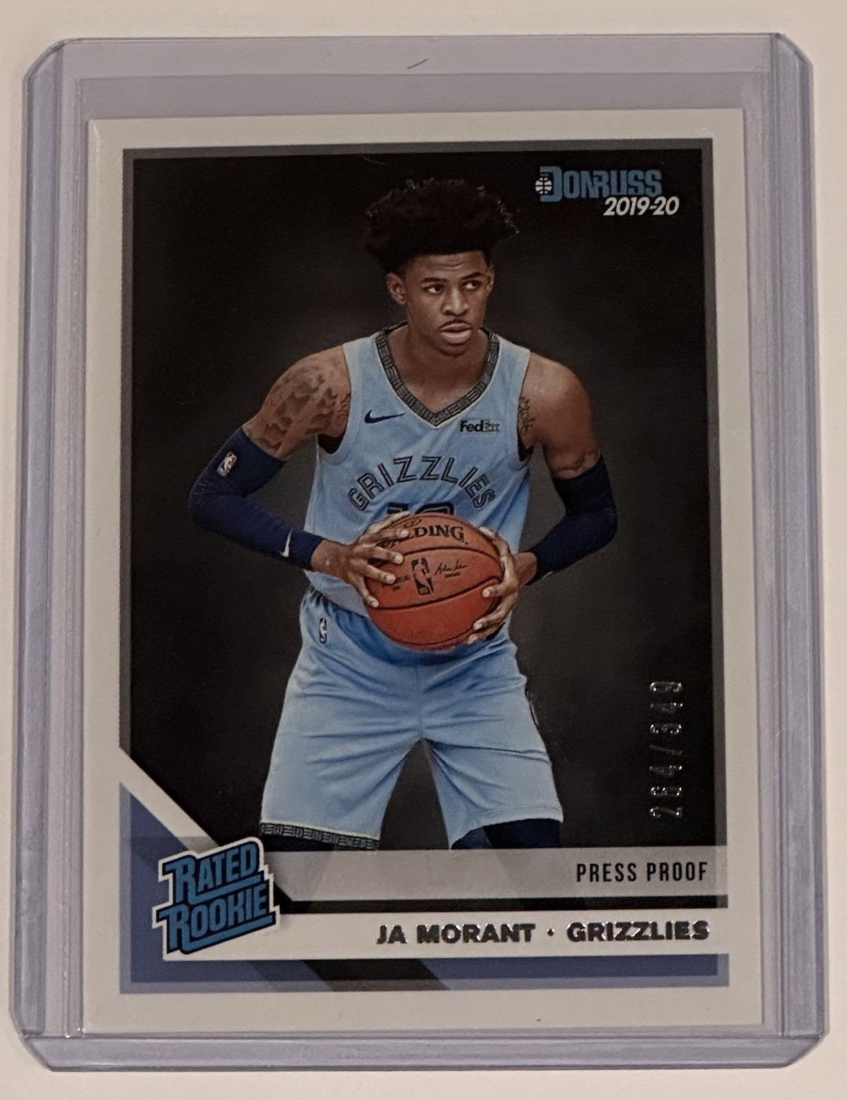 2019-20 Panini Donruss - Rated Rookie Ja Morant #202 Press Proof Silver 264/349