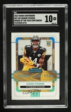 2022 Contenders Rookie of the Year Platinum 8/10 George Pickens SGC 10 GEM 1b9