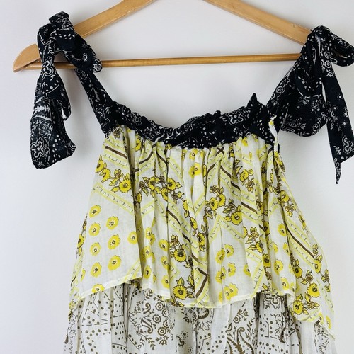 Innika Choo Dress One Size Layered Frill Mini Helda Klos Bandita Mix As New - Picture 4 of 9