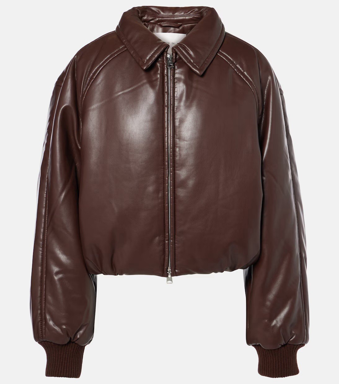 AGOLDEx Shoreditch Ski Club Tate faux leather bomber jacket