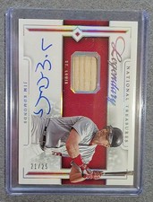 2024 Panini National Treasures Legendary Lumber Signatures Jim Edmonds 21 /25