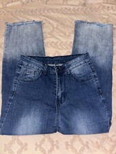 Crazy Train Straight Leg Jeans 5/27 Frayed En...