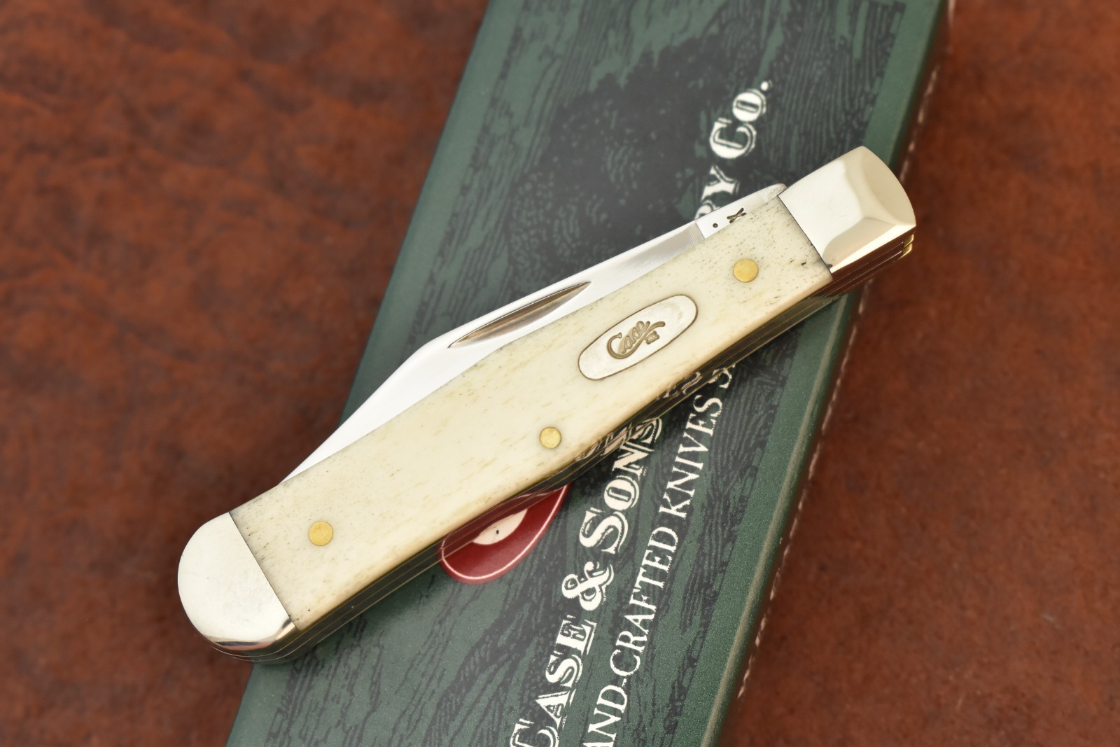 CASE XX USA SMOOTH NATURAL BONE MINI COKE BOTTLE KNIFE 2021 6225 1/2 SS (29579)