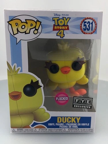 Funko POP! Disney Pixar Toy Story 4 Ducky Flocked #531 FYE Exclusive DAMAGED