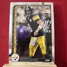 Topps Chrome 2025 Aaron Rodgers #255 Pittsburgh Steelers Football Card