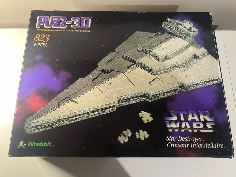 De colección 1996 Star Wars Puzz 3D Imperial Star Destroyer Caja Abierta - Completo Foto 2 de 4