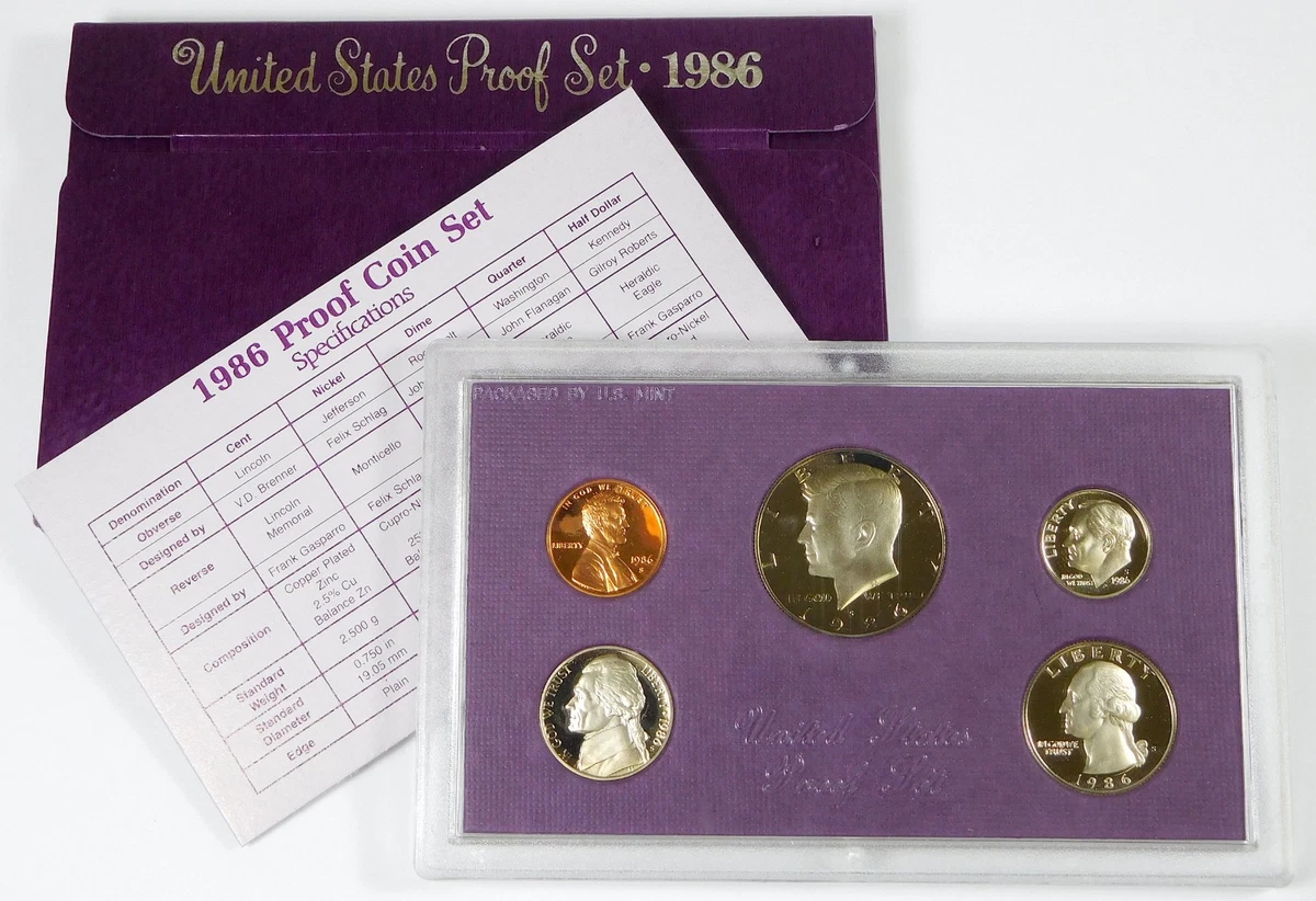 1986 Proof US Coin Proof Sets for sale | eBay