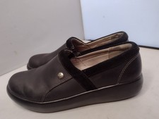 Alegria Shoes Clog Women 39 Emry Black Slip On Leather Nursing E