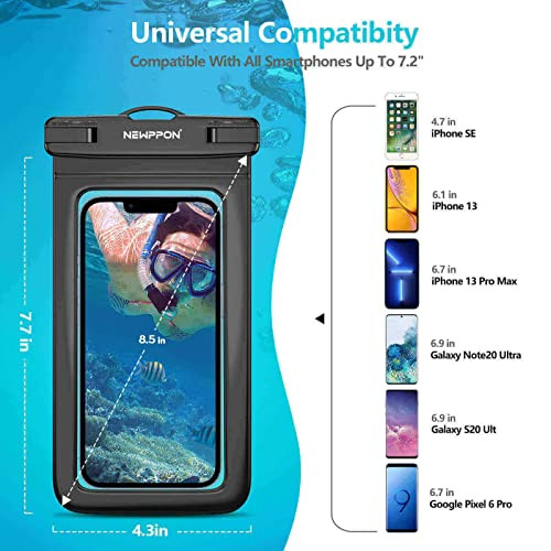 Waterproof Cell Phone Pouch - Underwater Dry Bag Case Lanyard - Water Proof - Picture 6 of 7