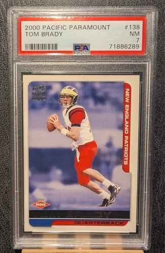 2000 Pacific Paramount Tom Brady #138 PSA 7 (New England Patriots)