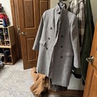 Anais Plaid Wool Blend  Coat Fully Lined Double Breasted Woman’s Size M/L — photo 1