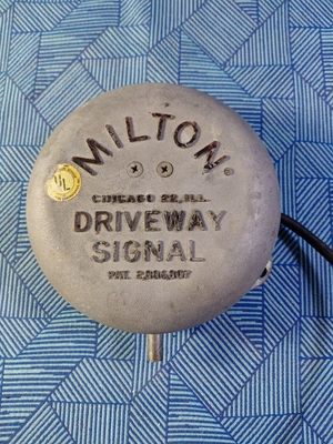 #ad VINTAGE 1950#x27;S MILTON GAS SERVICE STATION DRIVEWAY BELL NO. 805 Chicago $89.99