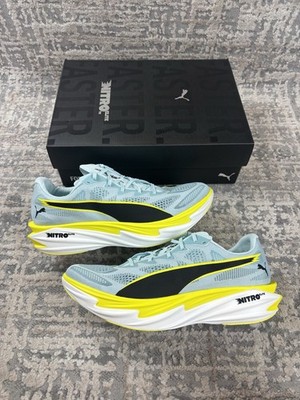 Größe 13 - Puma Deviate Nitro Elite 4 Fresh Water Lemon Black Herren 312127 03