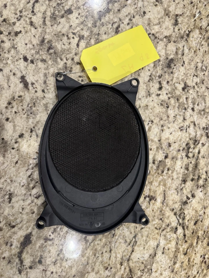 1997-2004 Porsche 911 Boxster painel de porta grade de alto-falante OEM usado PRETO - Imagem 3 de 4