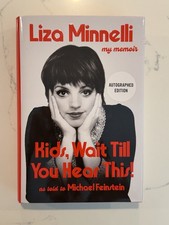 LIZA MINNELLI SIGNED AUTOGRAPHED KIDS WAIT TIL YOU HEAR HC 1ST EDITION BOOK #4