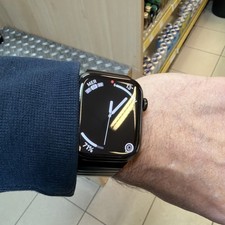 apple watch series 7, 45mm, Titan Space Black mit Gliederarmband in OVP