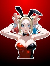 Adult Anime Waifu Harley Quinn 6" Vinyl Sticker