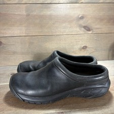 merrell encore nova 4 womens size 9.5 shoes black leather slip on comfort clogs