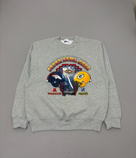 Vintage 90s Super Bowl Broncos vs Packers Sweatshirt Size XL Super Bowl