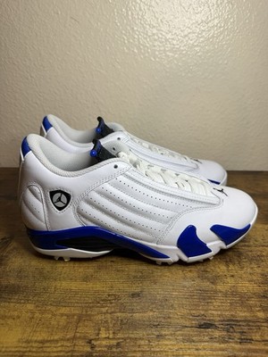 Nike Air Jordan 14 G Golf White Hyper Royal Blue Black HJ7710-101