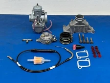 Rotax 377 447 Complete Single Carburetor Set-Up Carburetor Manifold Fuel Pump