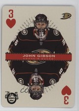 2021-22 O-Pee-Chee Playing Cards John Gibson #3-HEARTS vs3