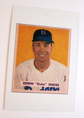 1989 BOWMAN , BASEBALL, REPRINT INSERTS, DUKE SNIDER, #NNO (10) | eBay