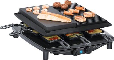Steba RC 4 Plus Deluxe - Premium Raclette -  Made in Germany - Gusseisenpfanne